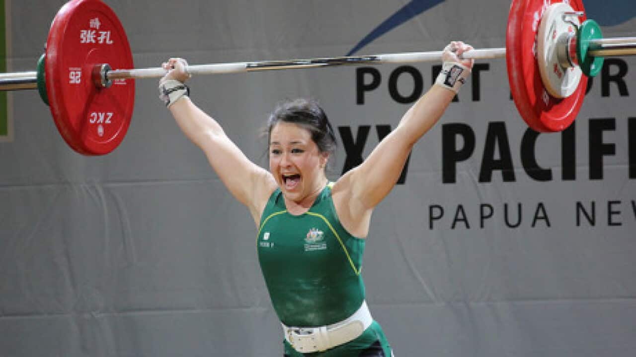 Weightlifter Erika Ropati-Frost.