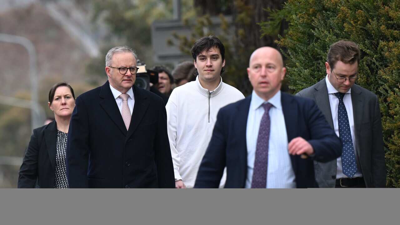 ANTHONY ALBANESE PARLIAMENT HOUSE ARRIVAL
