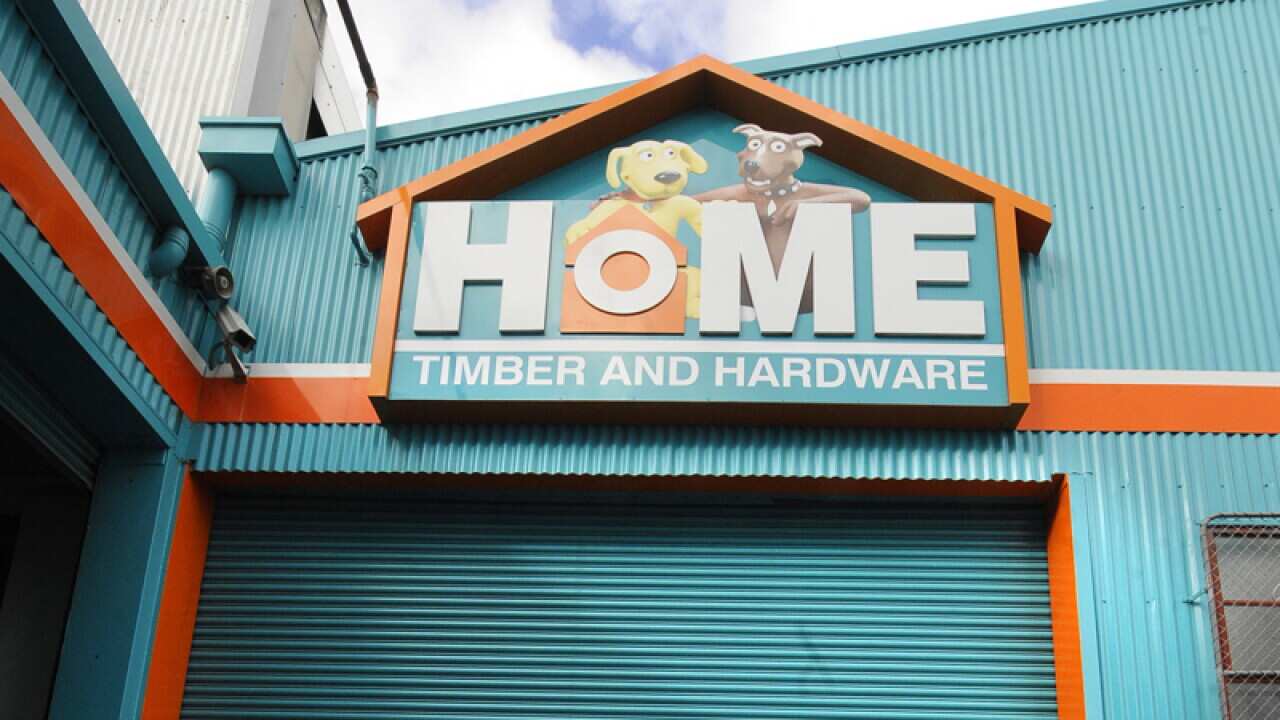 The exterior of a home hardware store in Melbourne