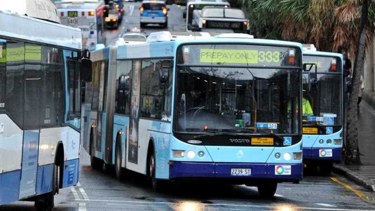 A bus at Circular Quay in Sydney
