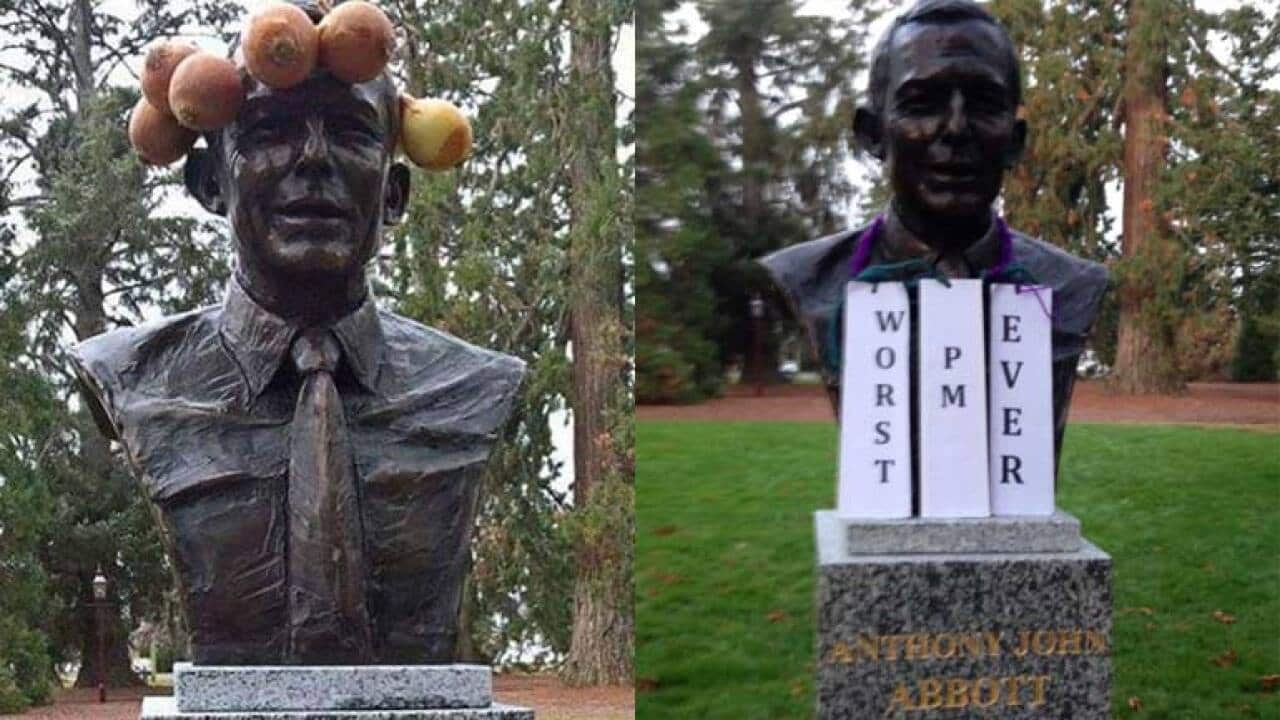 Linda Klarfeld's bronze bust of ex-PM Tony Abbott