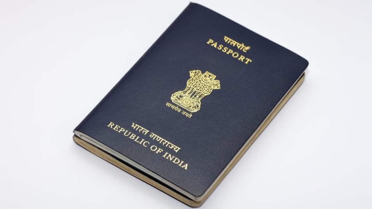 An Indian passport.