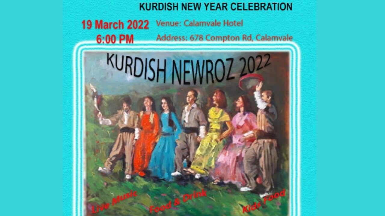 Newroz banner, Kurdish Society of QLD