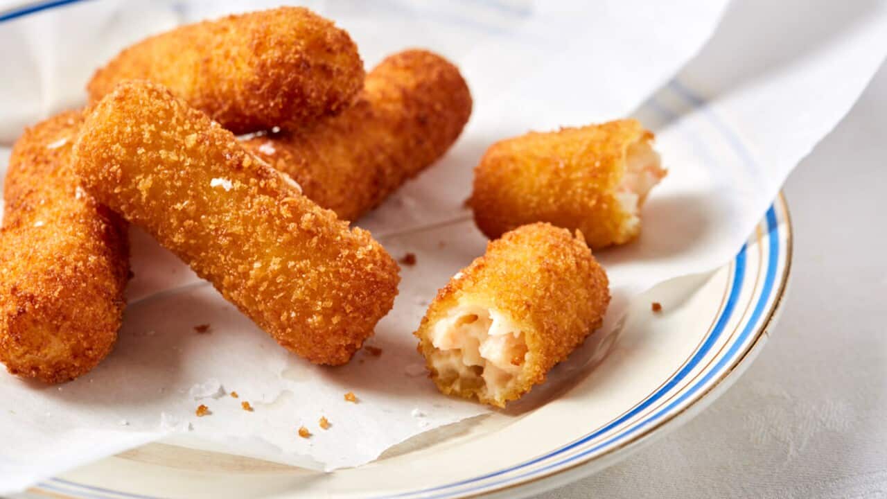 Smoked ocean trout croquettas