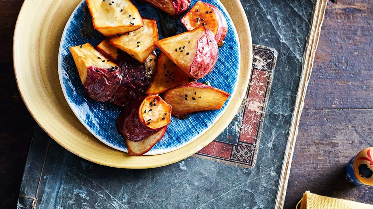 Japanese candied sweet potato (daigaku imo)