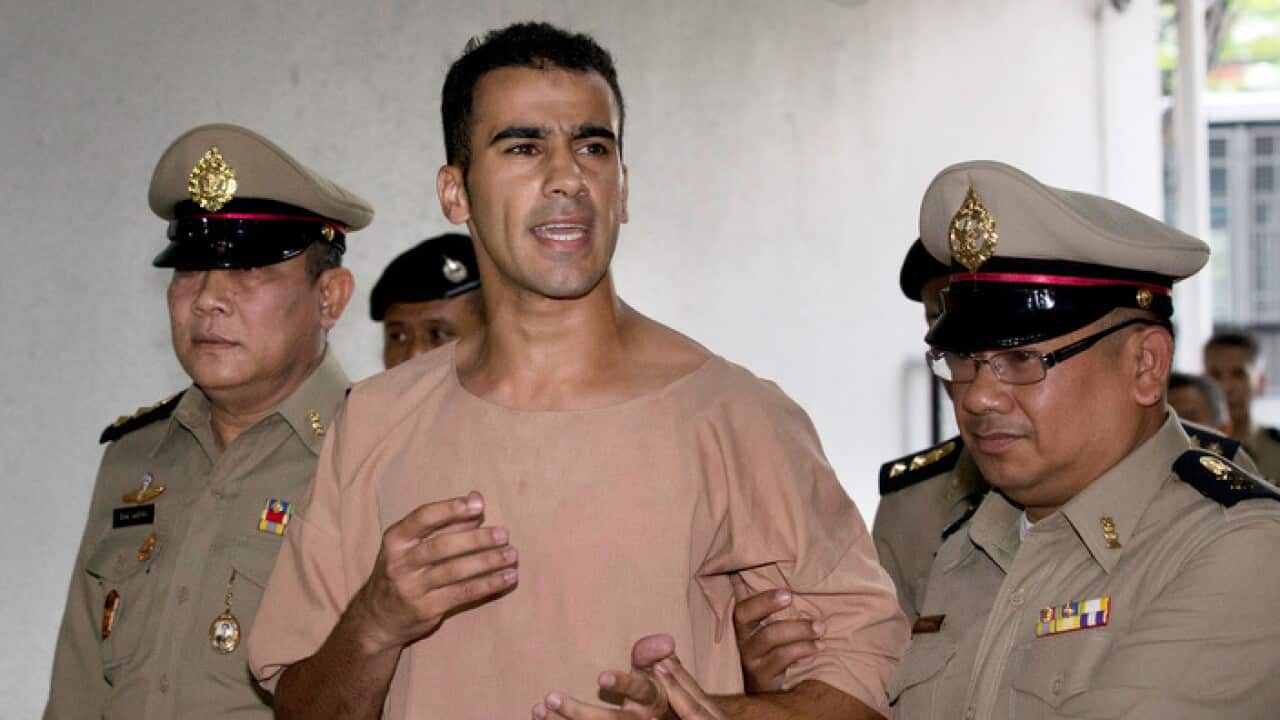 Hakeem al-Araibi at the criminal court in Bangkok, Thailand.