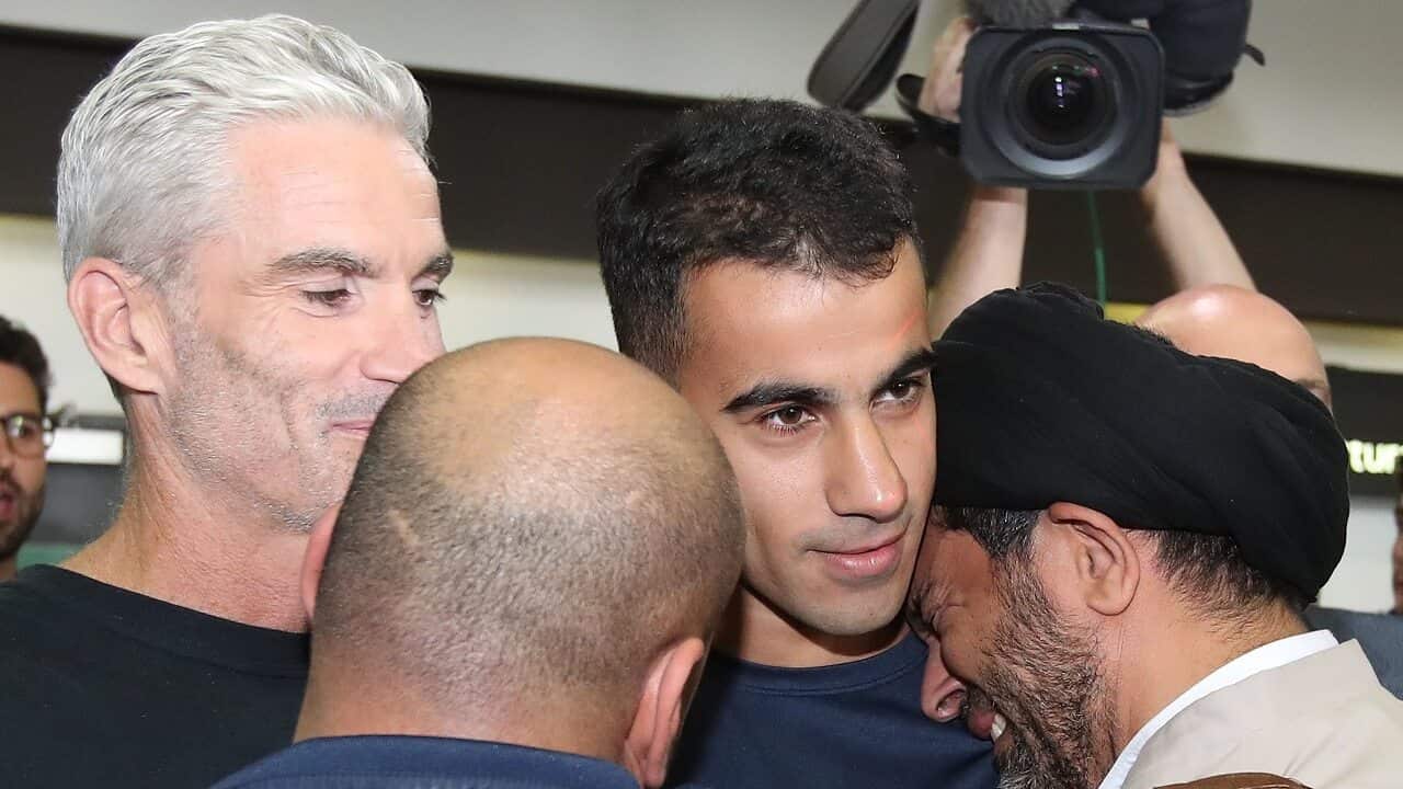 Hakeem Al-Araibi arrives in Melbourne.