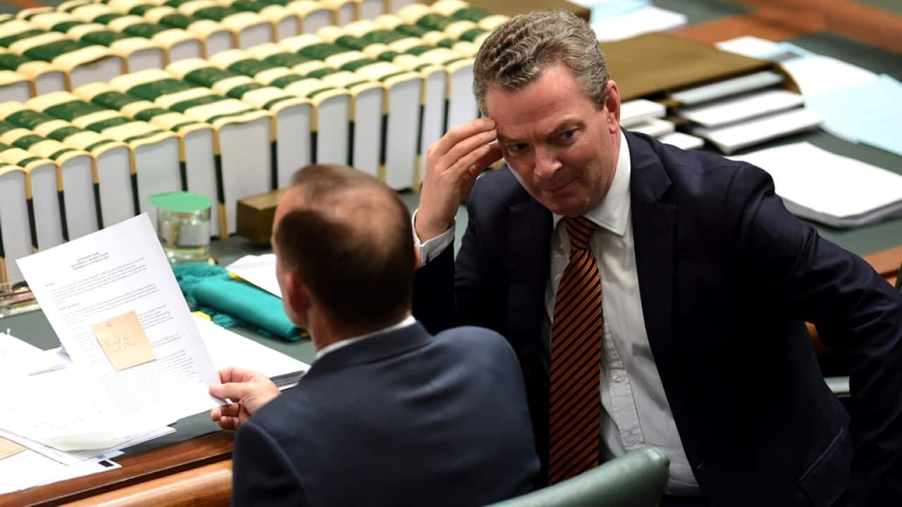 Prime Minister Tony Abbott speaks during House of Representatives Question Time at Parliament House in Canberra, Thursday, Aug. 13, 2015. (AAP Image/Lukas Coch) NO ARCHIVING