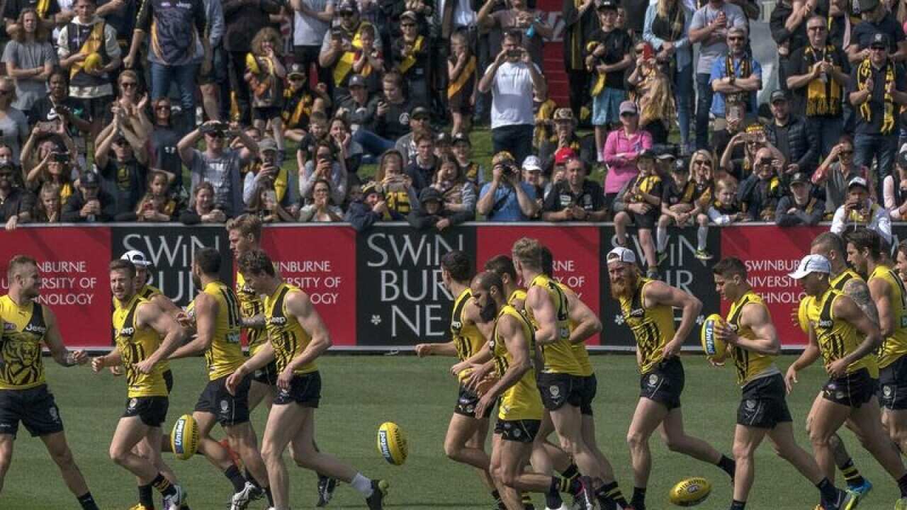 Richmond players during a training.