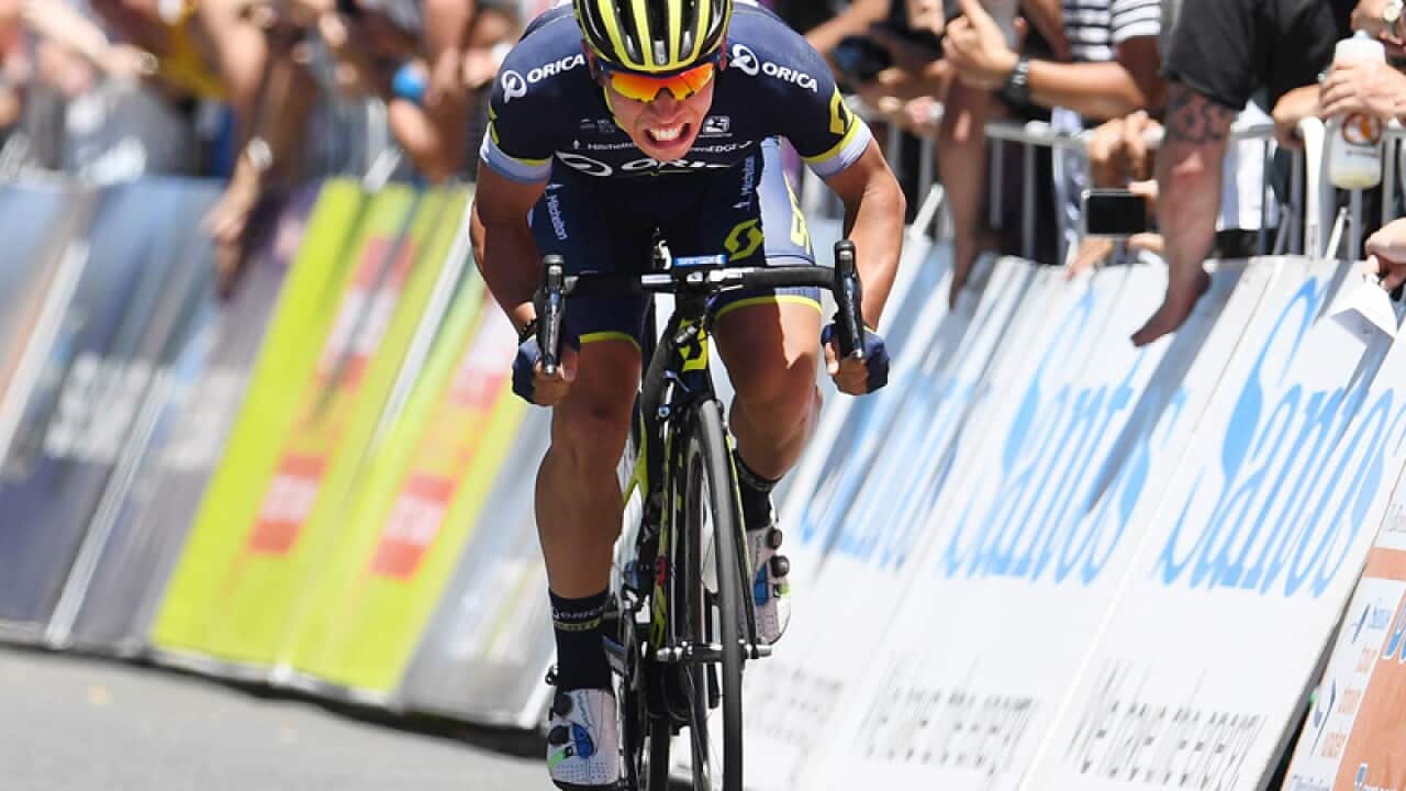 Australian cyclist Caleb Ewan wins stage 1 of the Tour Down Under
