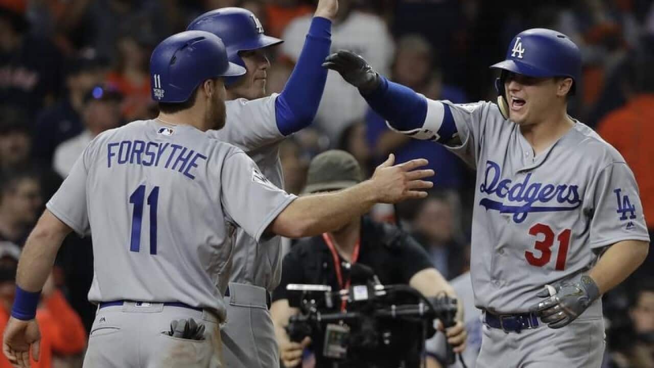 Los Angeles Dodgers' Joc Pederson