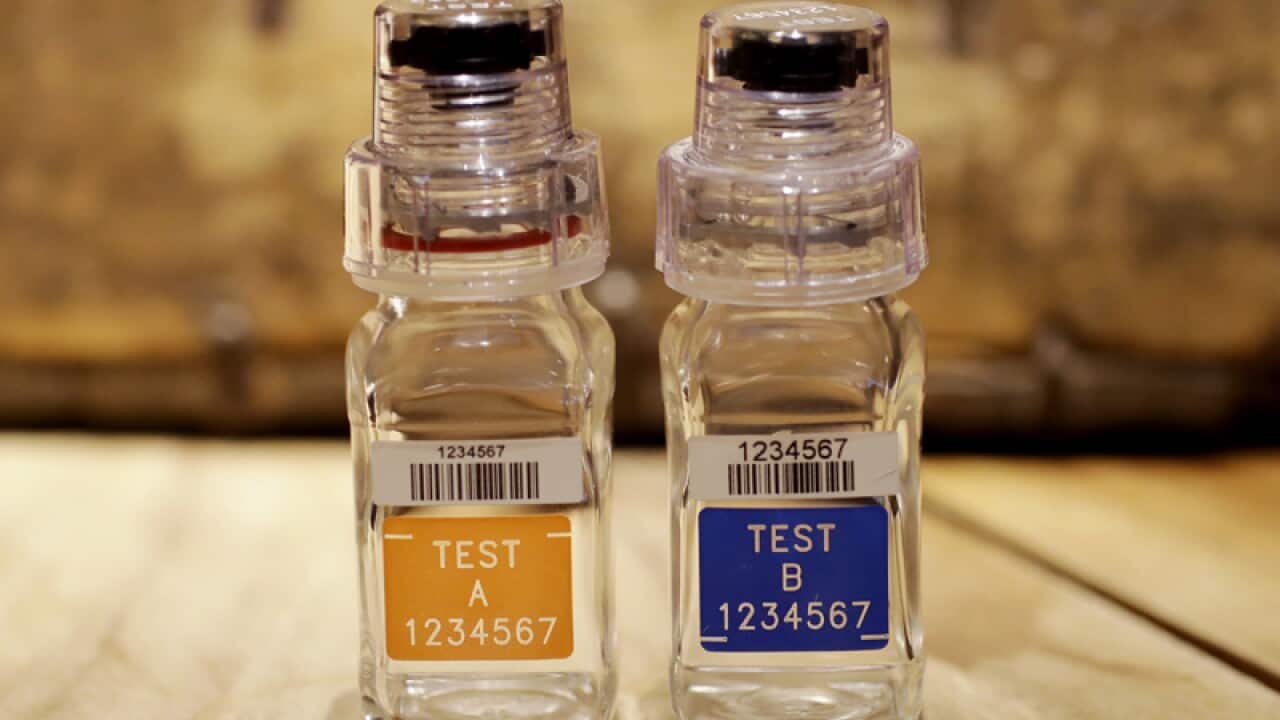 sample doping bottles