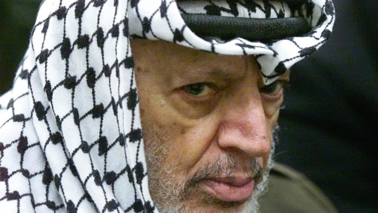 Former Palestinian leader Yasser Arafat
