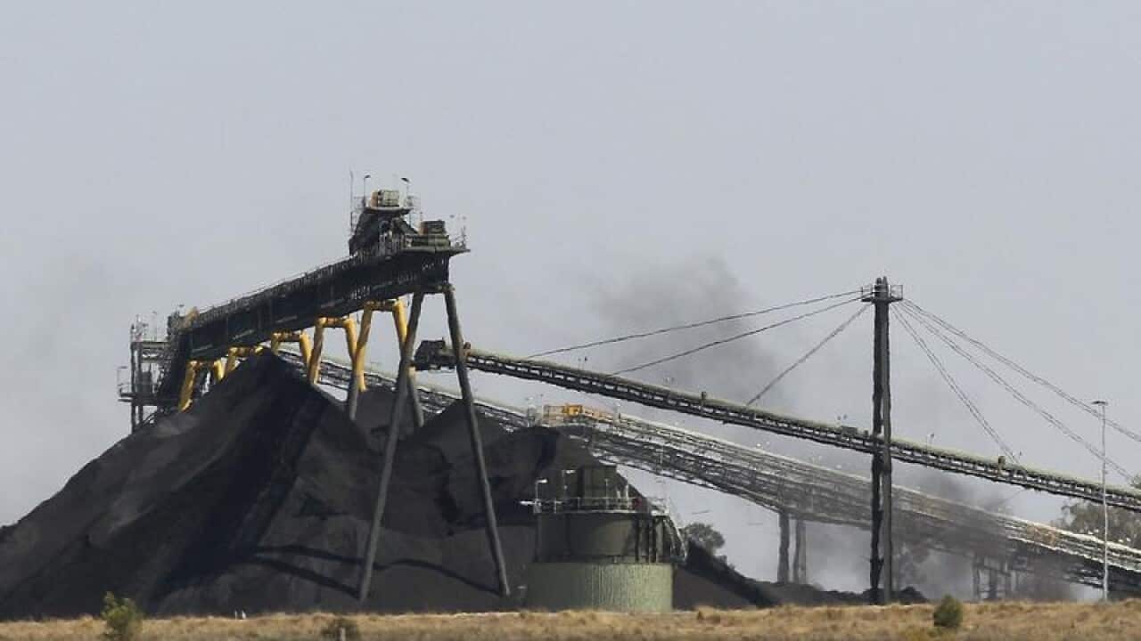 A shot of an operating coal mine.