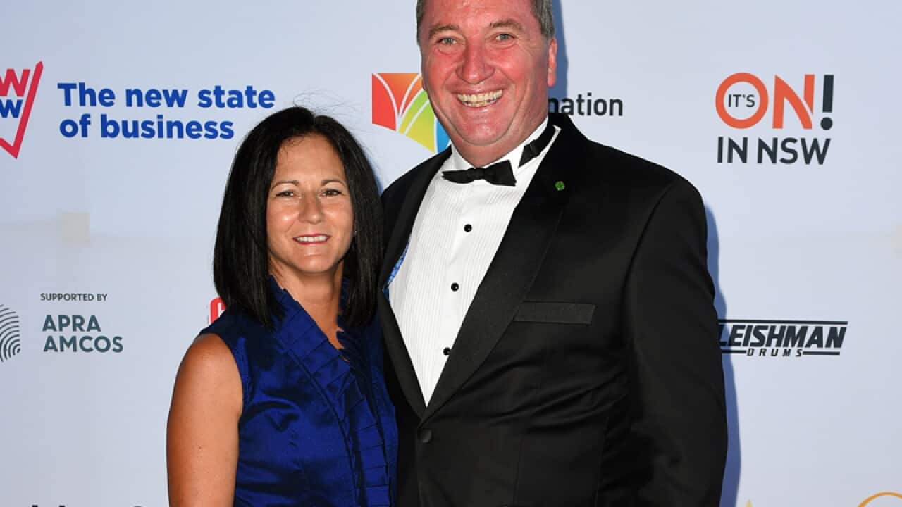 Deputy prime minister Barnaby Joyce and his wife Natalie