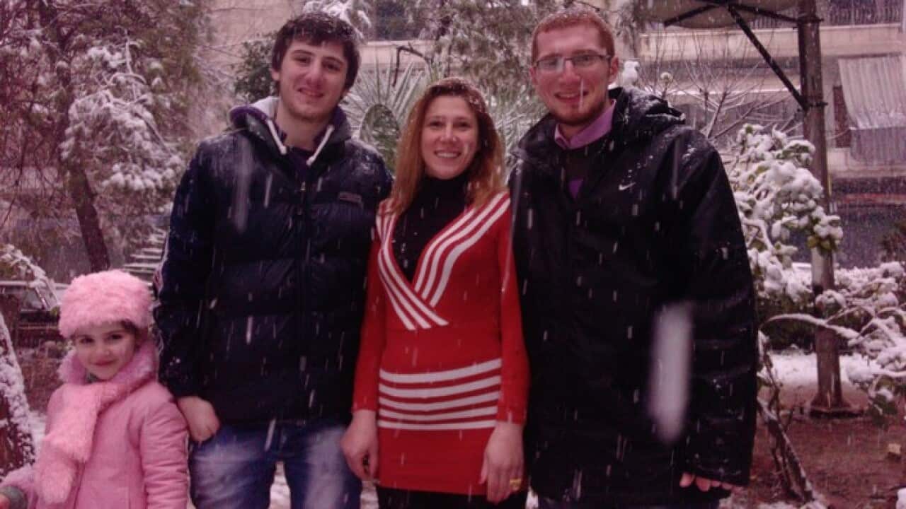 George Najarian and family in Syria