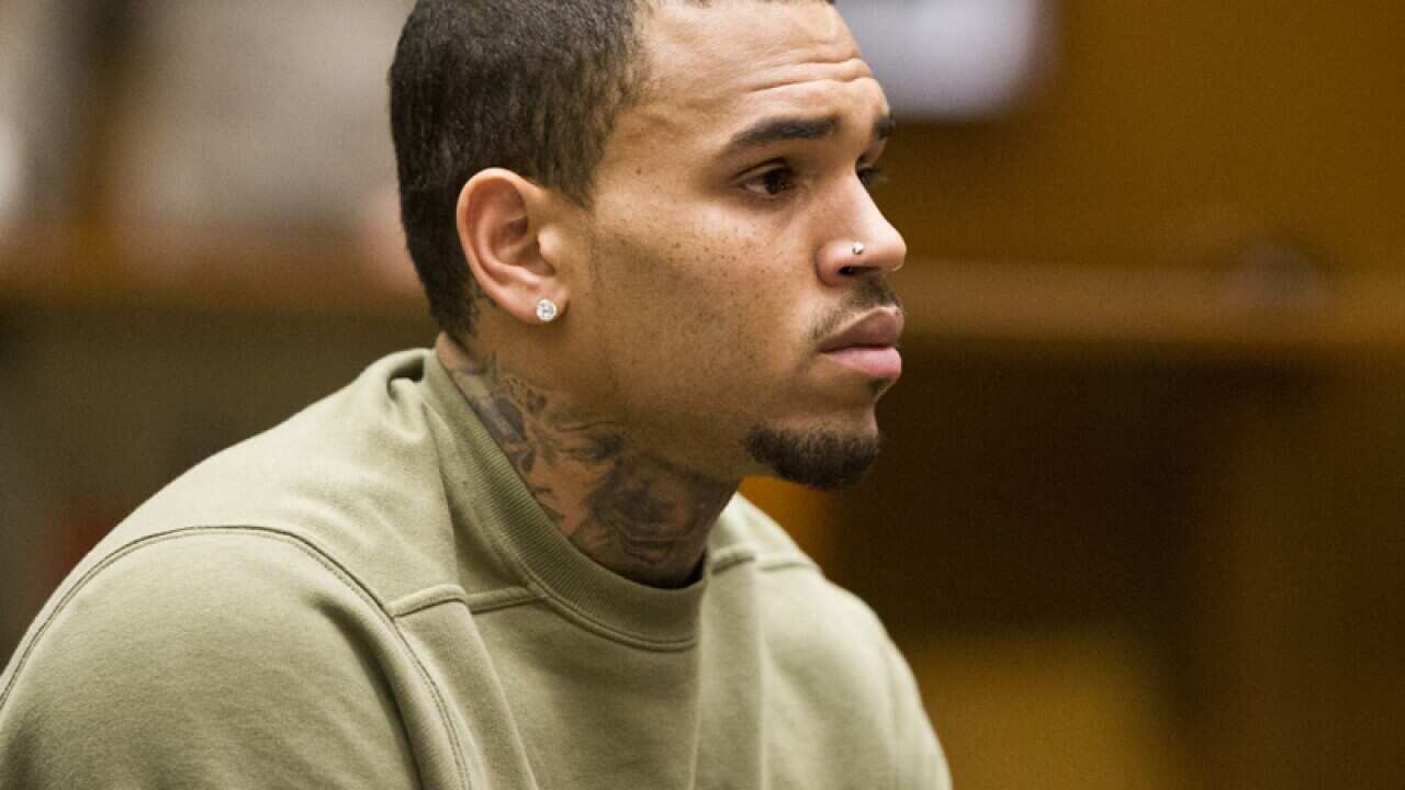 Chris Brown appears in Los Angeles Superior Court