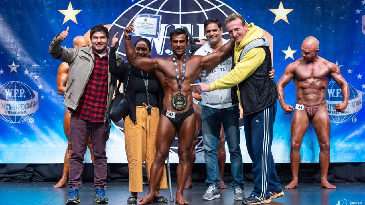 Girish Nagpal Won Gold Medal in WFF Bodybuilding Championship