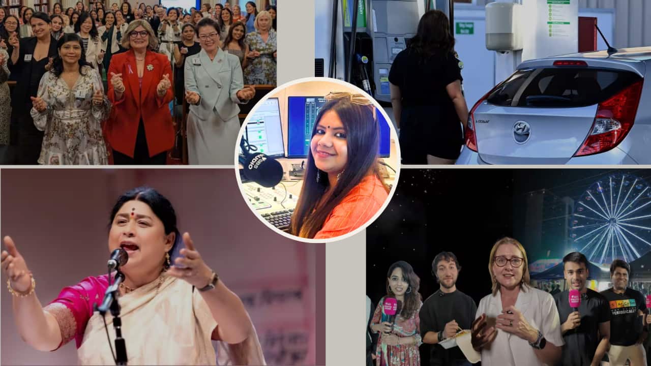 A collage of images representing segments played during SBS HINDI radio program of 07 March 2026