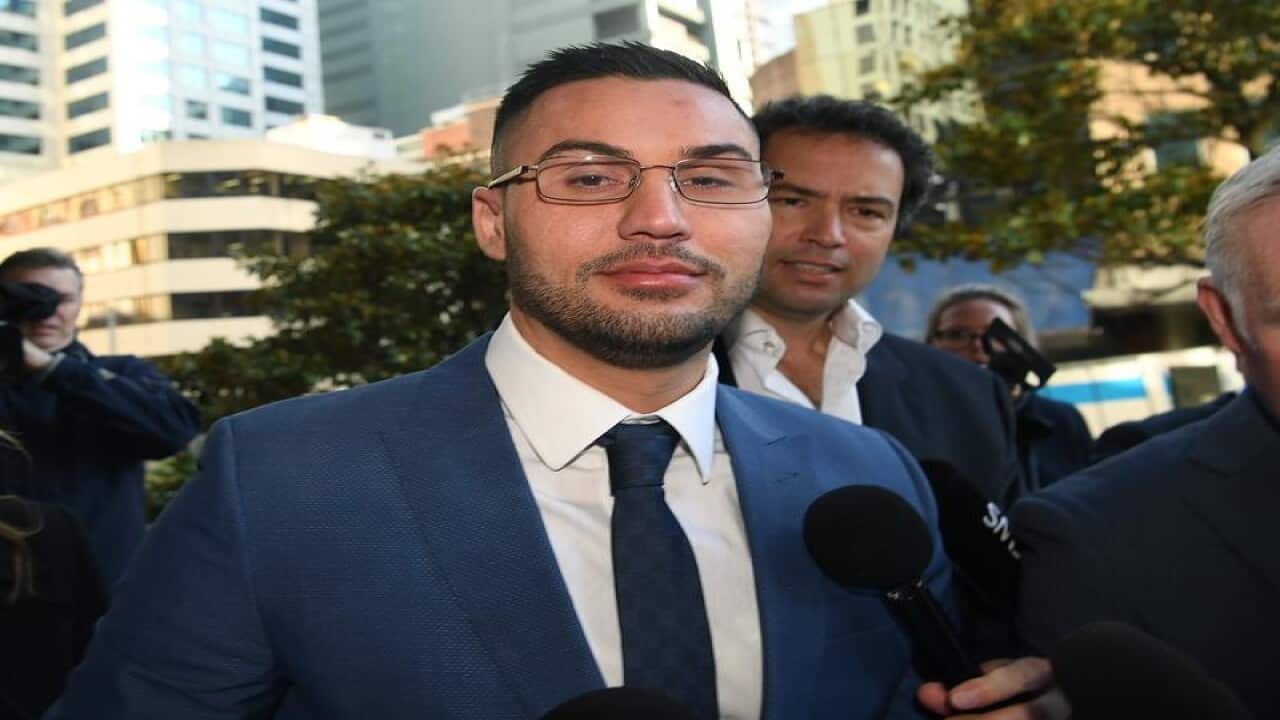 Salim Mehajer arrives at the Downing Centre Local Court