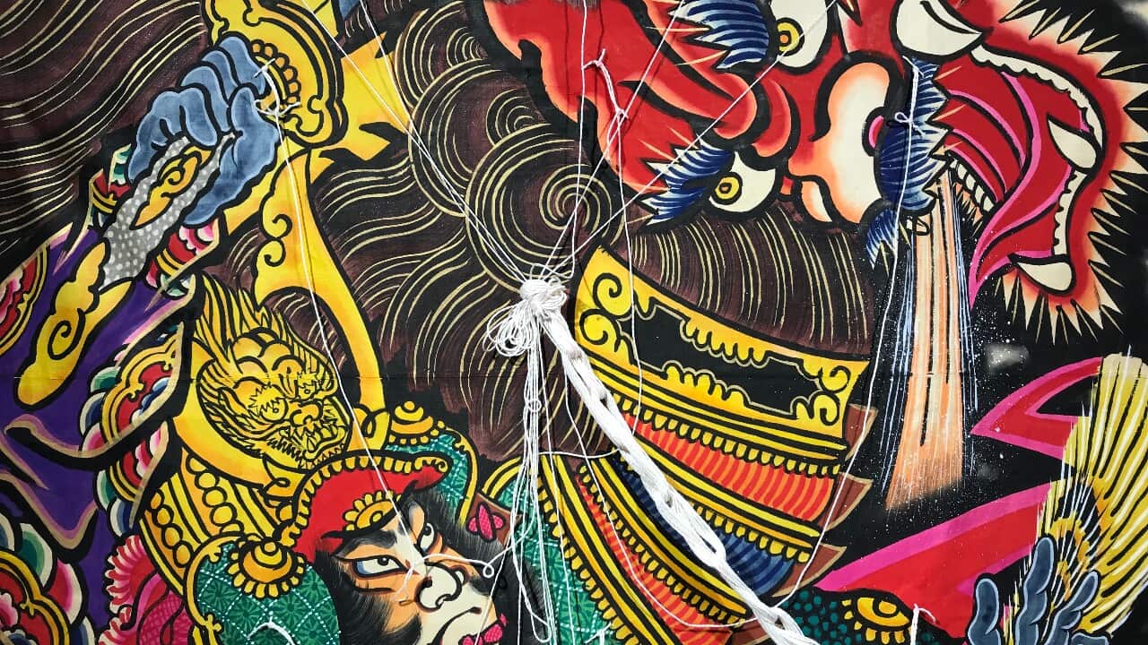 Edodako kite Japanese