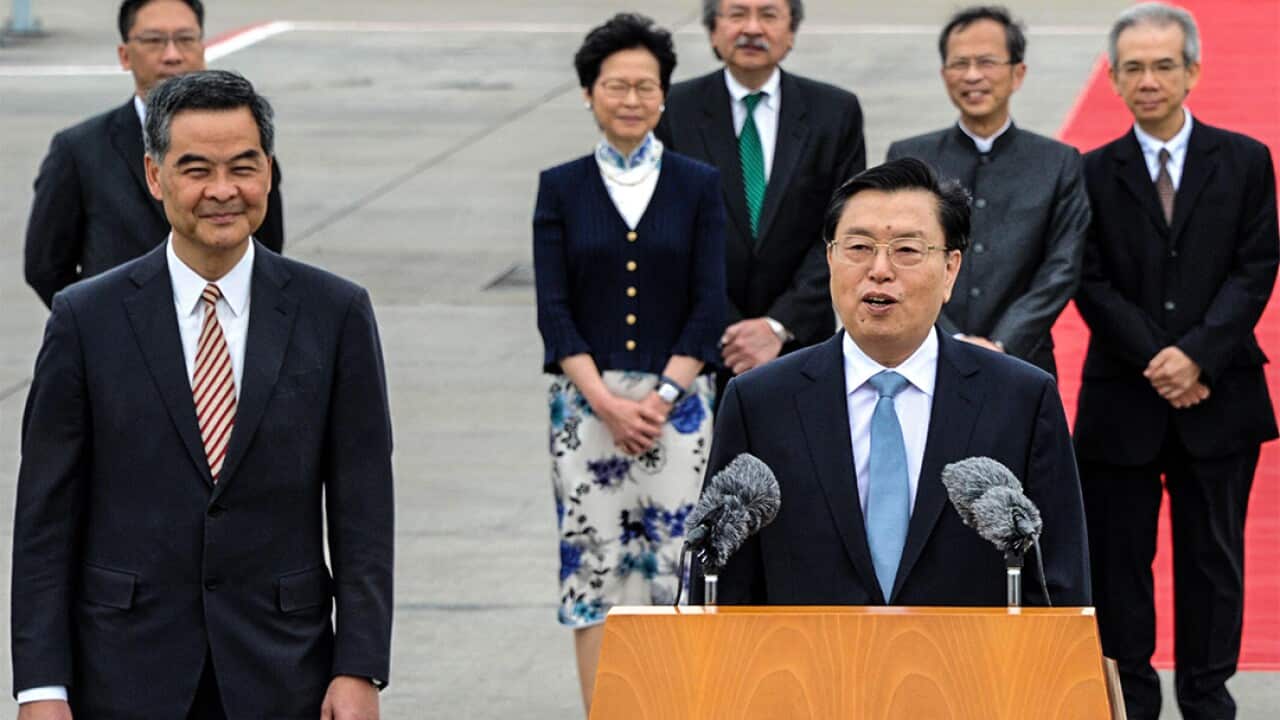 Zhang Dejiang in Hong Kong