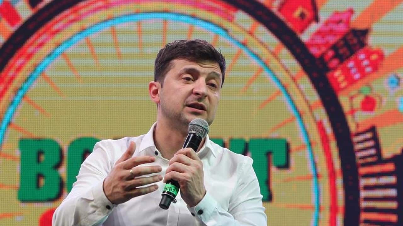 Ukrainian comedian Volodymyr Zelensky