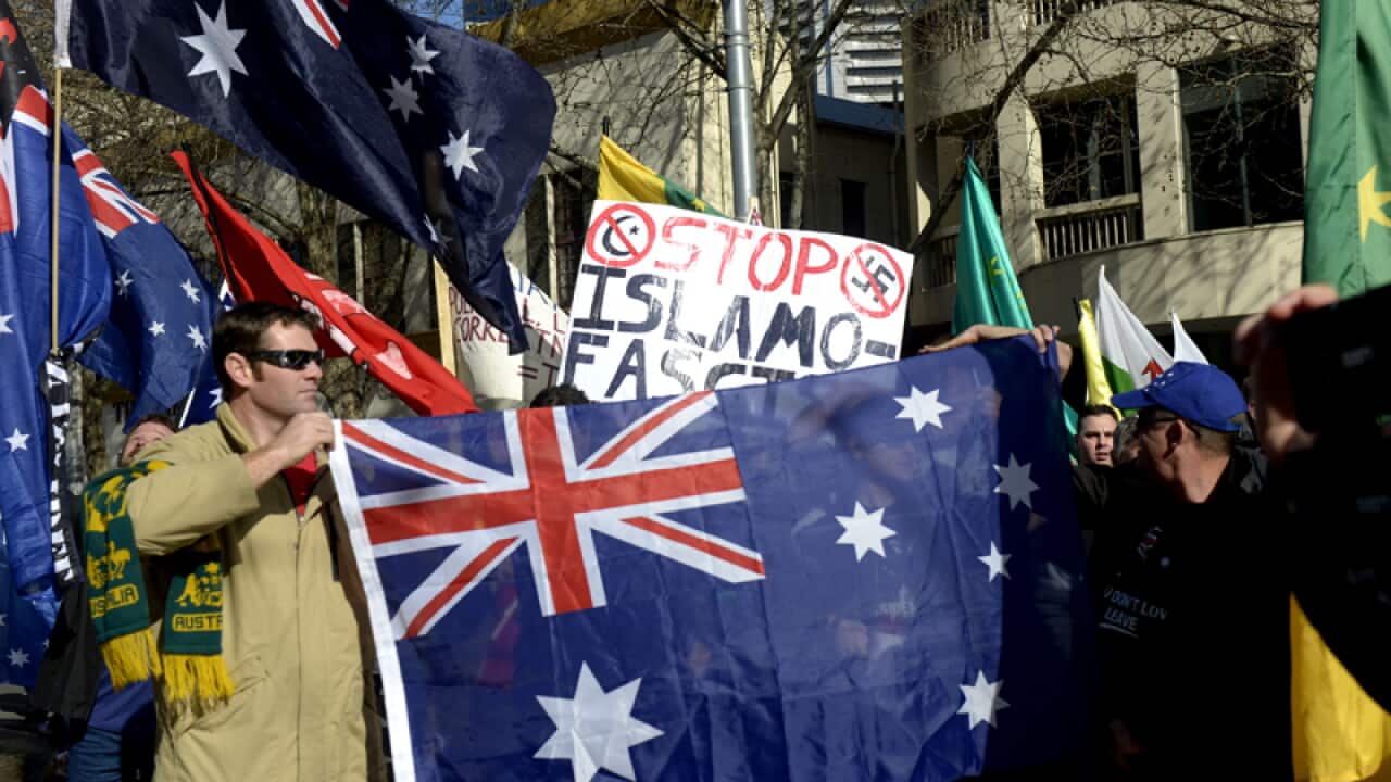 The United Patriots Front during a Reclaim Australia rally