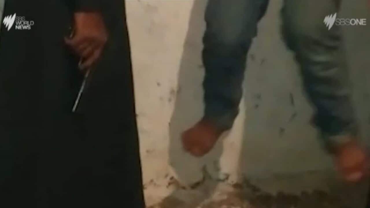 Disturbing mobile phone video shows IS militants torturing, electrocuting Syrian boy. (Screenshot)