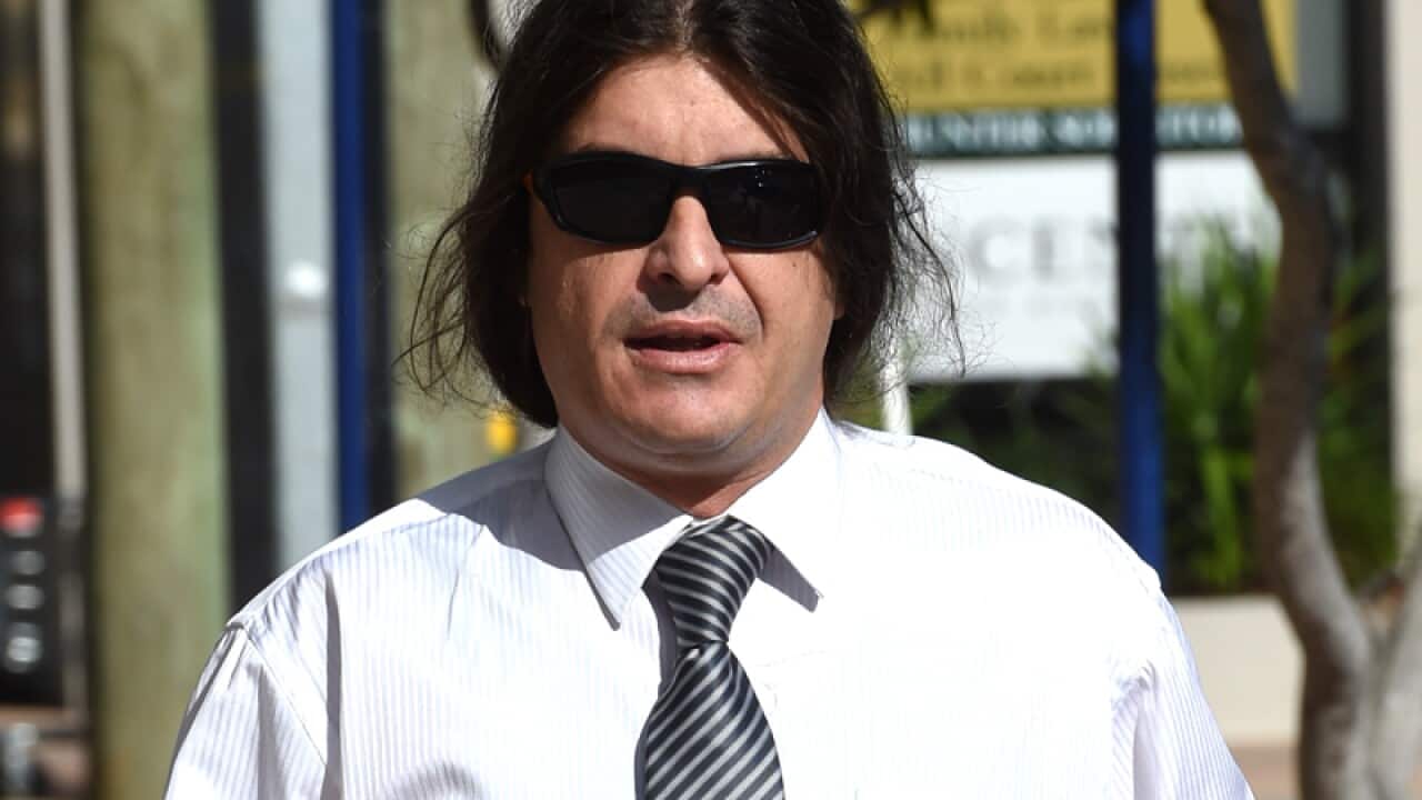 Peter Mauric arrives at the magistrates court in Southport