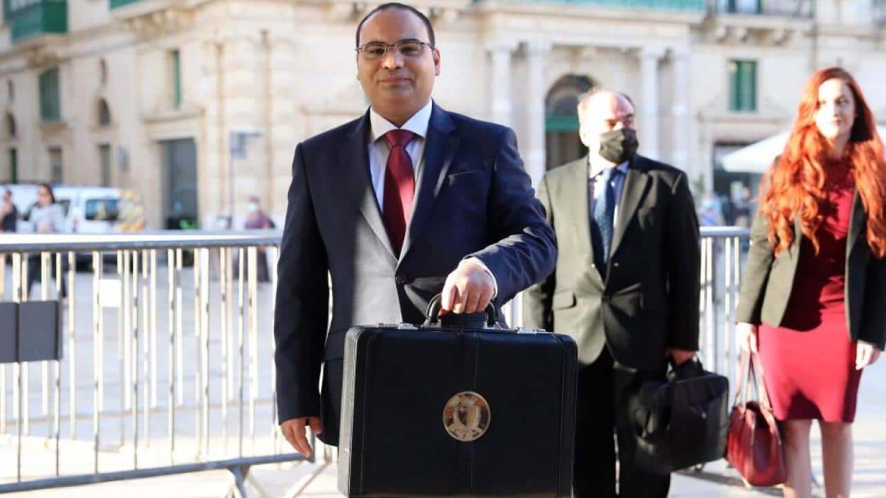 Finance Minister Clyde Caruana