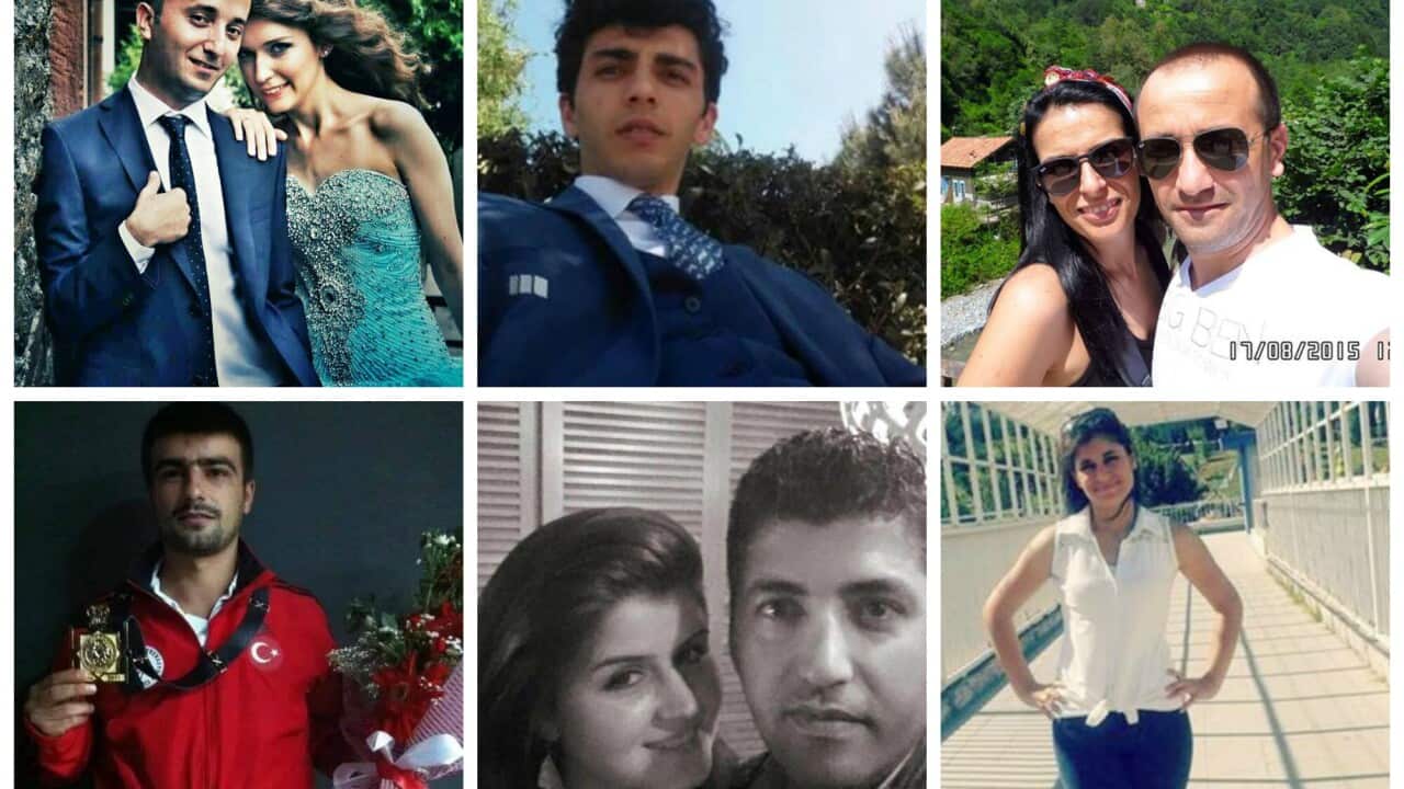 Faces of the victims of the Istanbul bombing.
