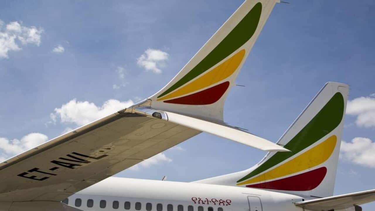 A grounded Ethiopian Airlines Boeing 737 Max 8