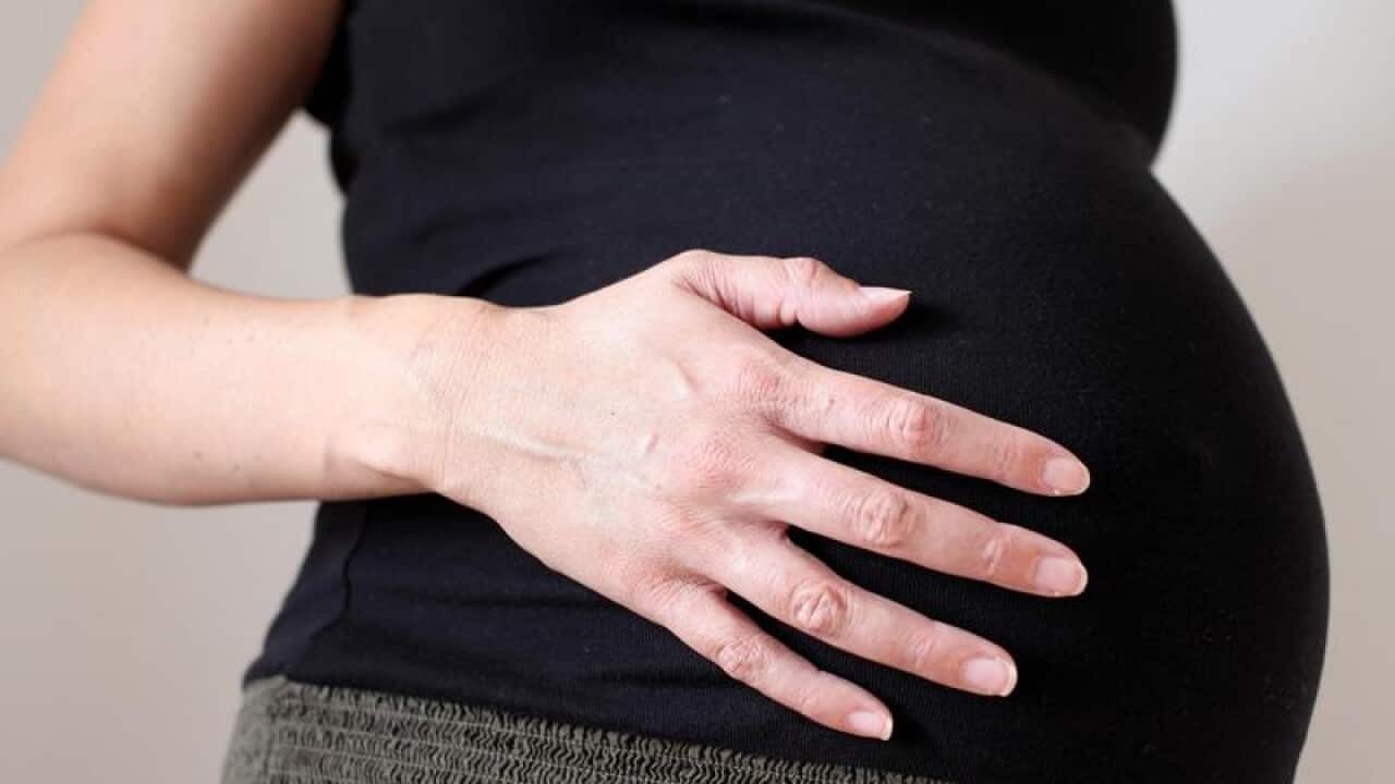 A pregnant woman