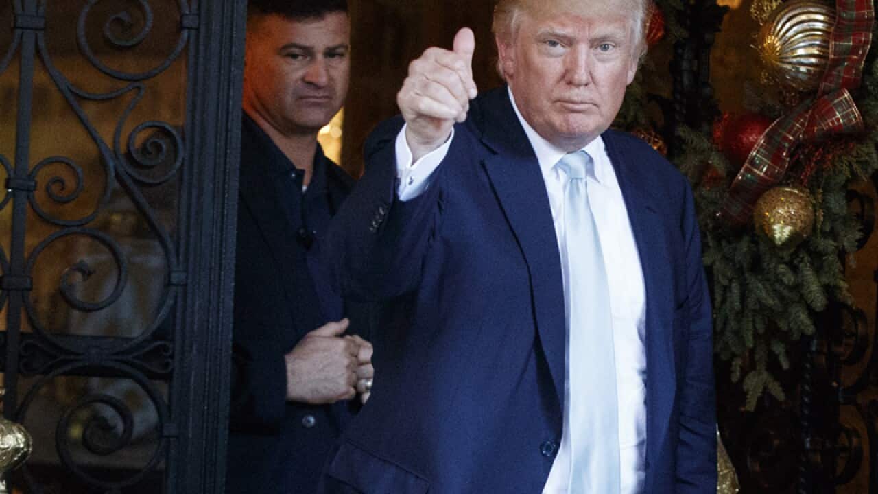 US President-elect Donald Trump