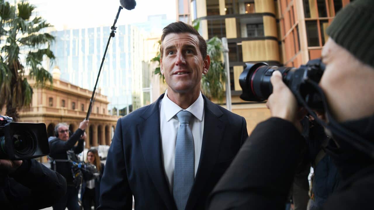 Ben Roberts-Smith arrives at the Federal Court in Sydney on Monday, 7 June, 2021.
