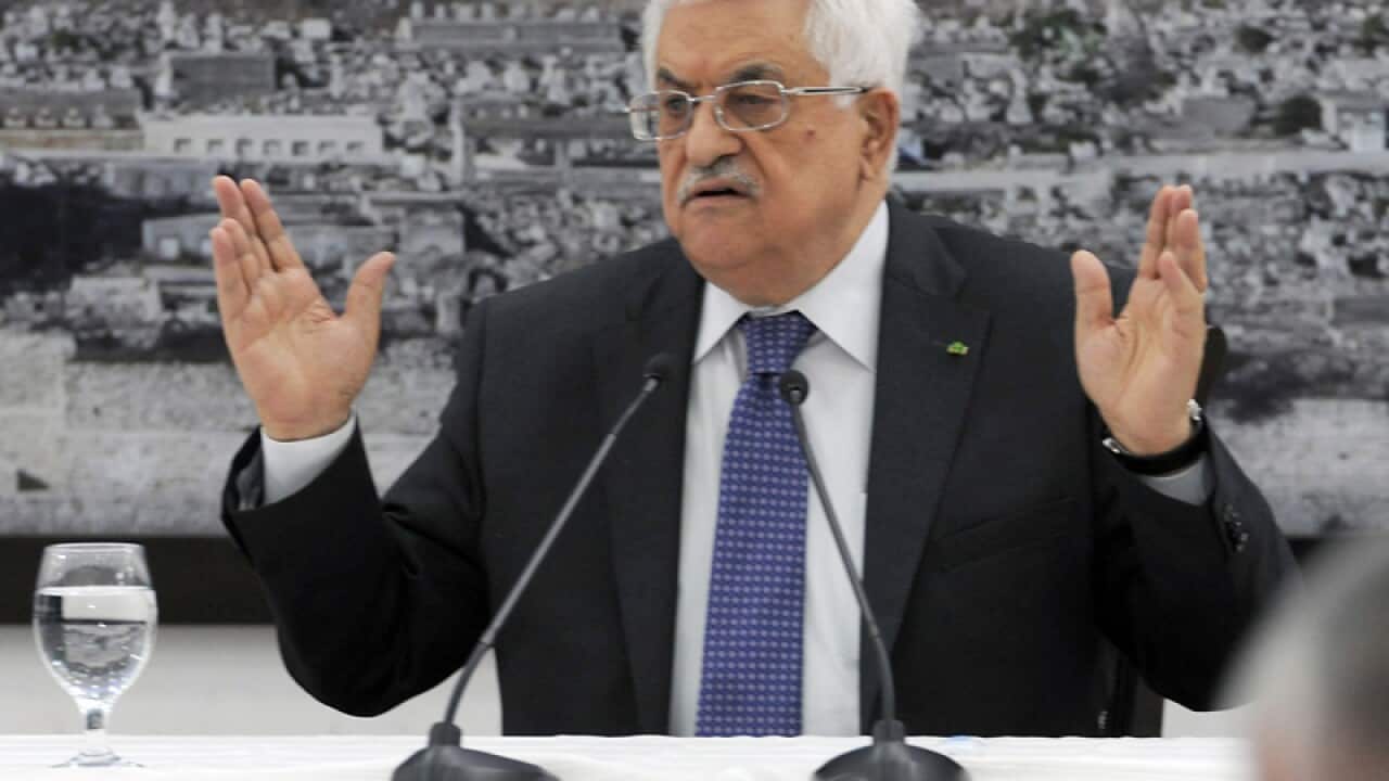 Palestinian president Mahmud Abbas