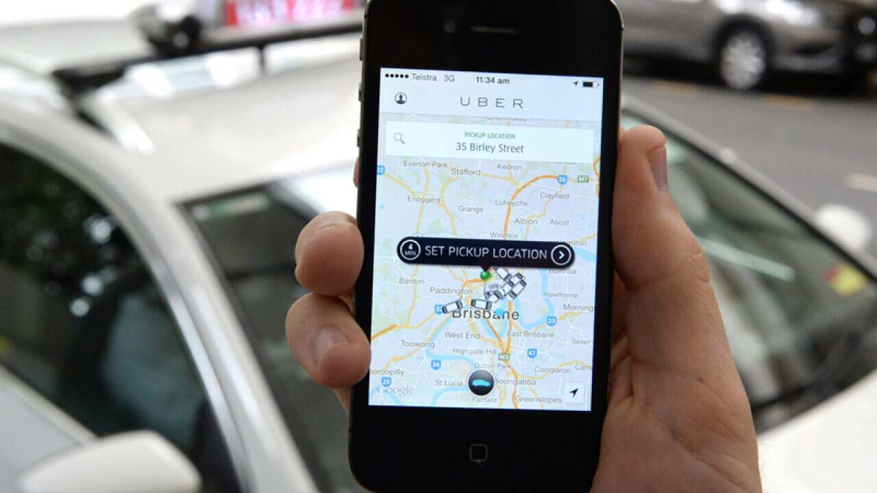 The Uber app