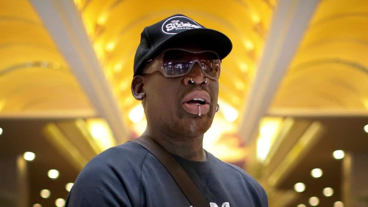 File image of Former NBA basketball star Dennis Rodman