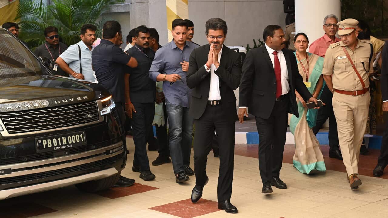 India: Tamil Nadu Chief Minister C Joseph Vijay Arrives At Tamil Nadu Bhavan In Delhi