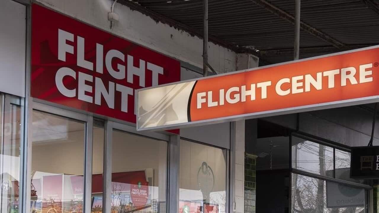 View of a Flight Centre branch.