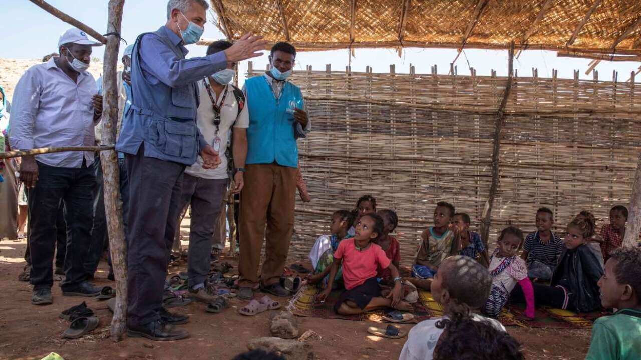 UNHCR head in a refugee camp hosting new arrivals from Tigray conflic