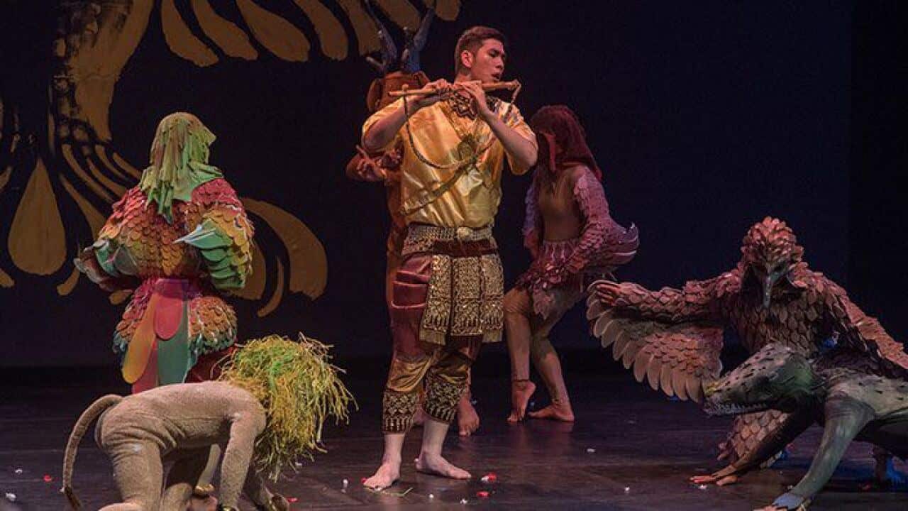 Mozart's The Magic Flute at the Chaktomuk Theater, Phnon Penh.