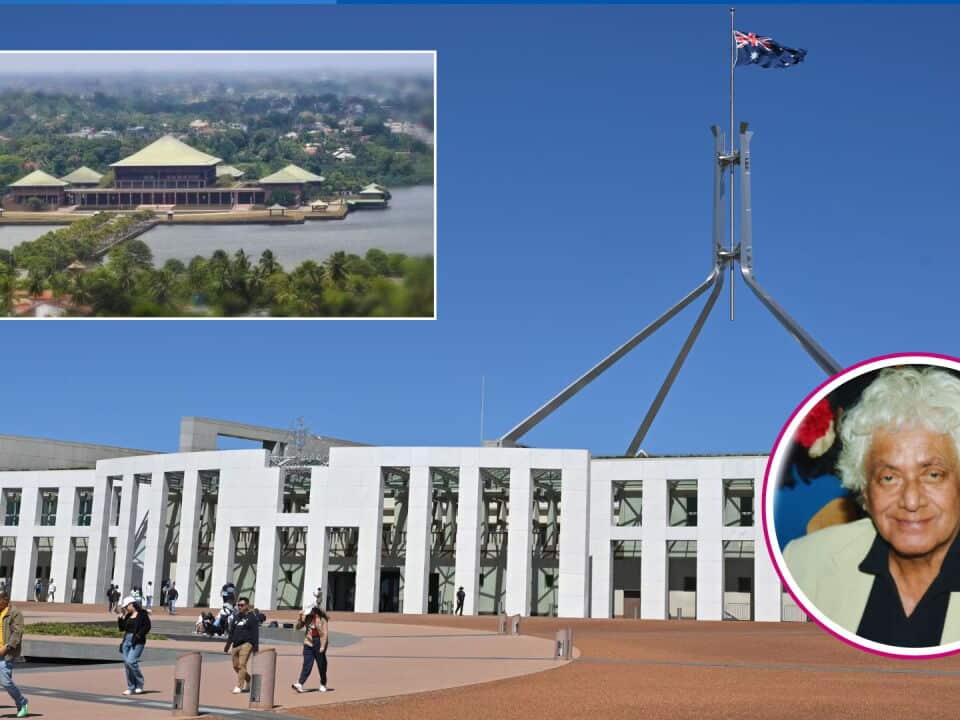 sbs sinhala Professor Suri Ratnapala sri lanka australia parliament.jpg