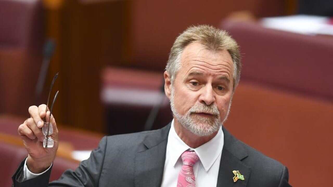 Indigenous Affairs Minister Nigel Scullion speaks in the Senate.