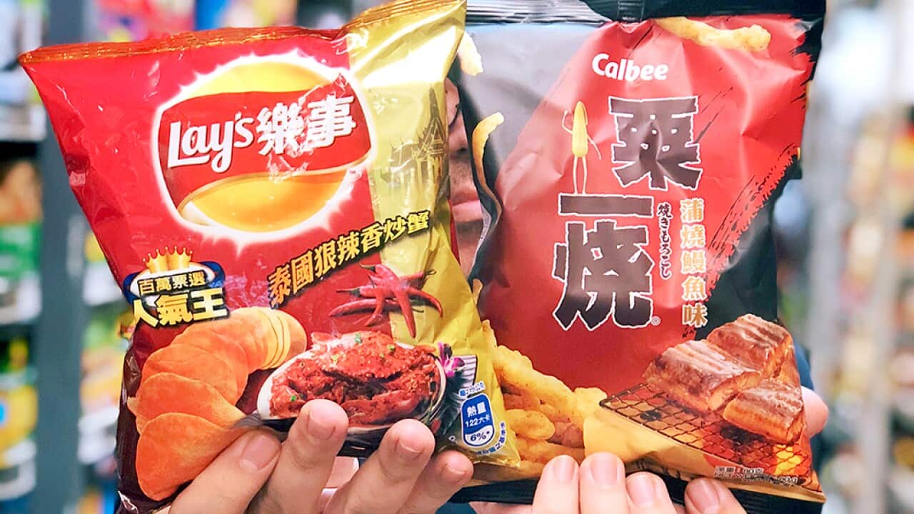 Asian potato chip flavours