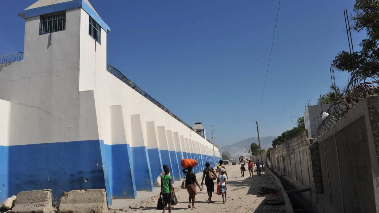High security jail in Croix de Bouquets, Haiti.