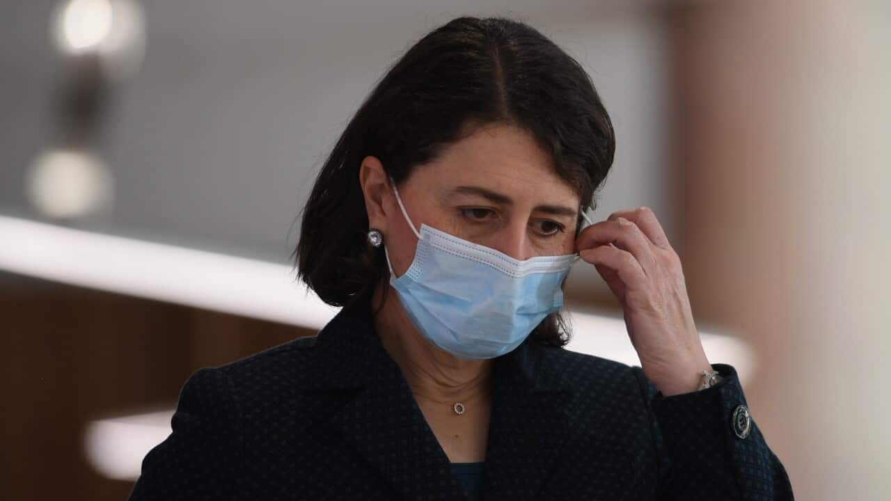 NSW Premier Gladys Berejiklian during a press conference in Sydney, Friday, August 3, 2021.