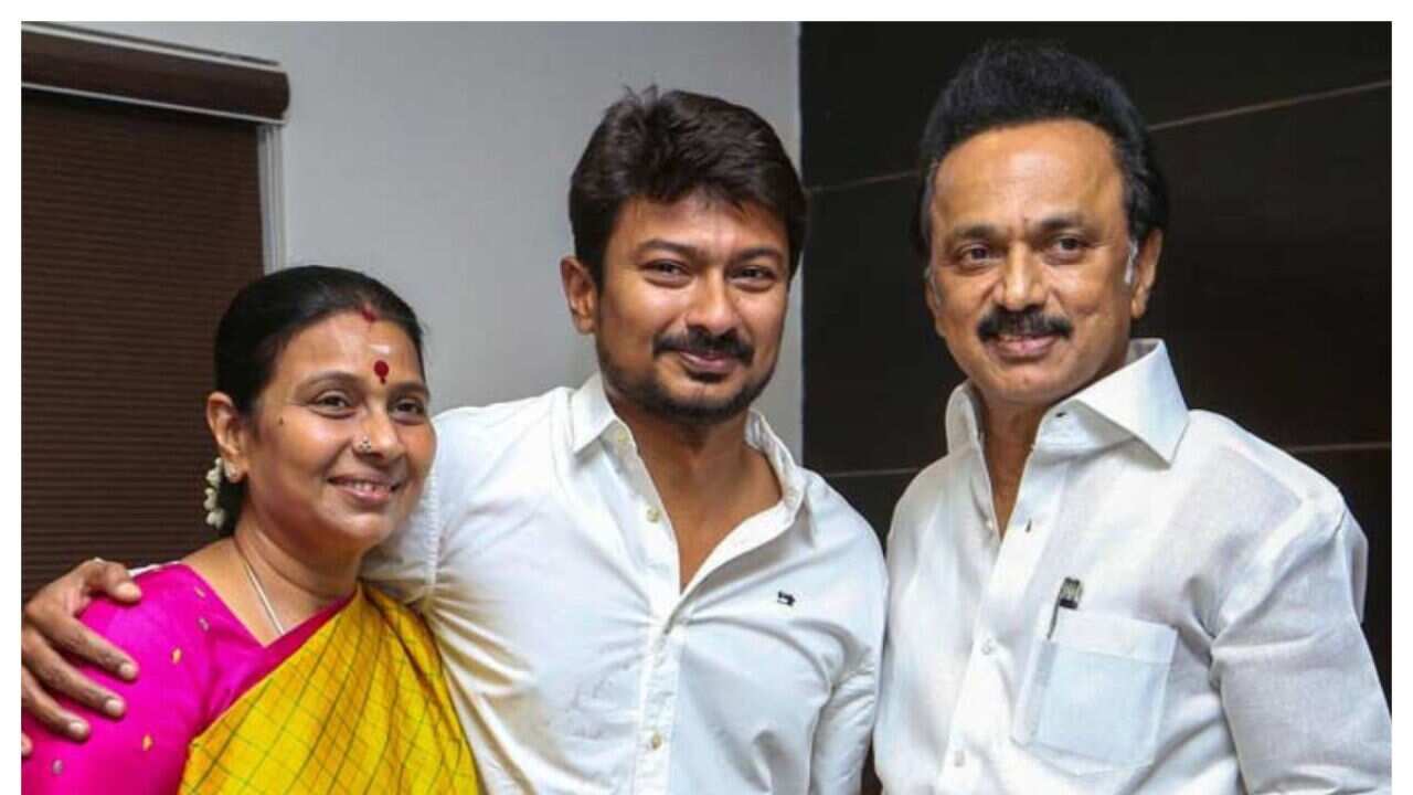 Udhaynidhi Stalin with his Parents