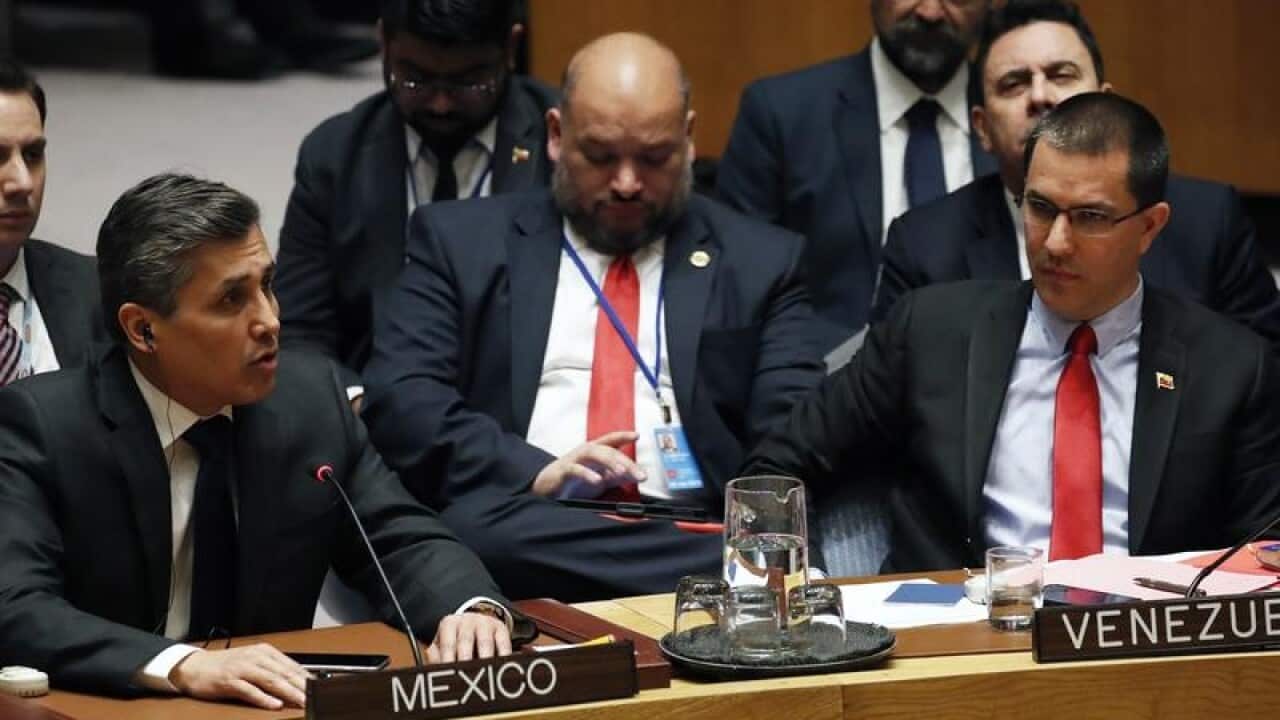 The UN Security Council in session